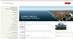 Desktop Screenshot of airkargo.lv