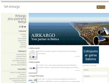 Tablet Screenshot of airkargo.lv
